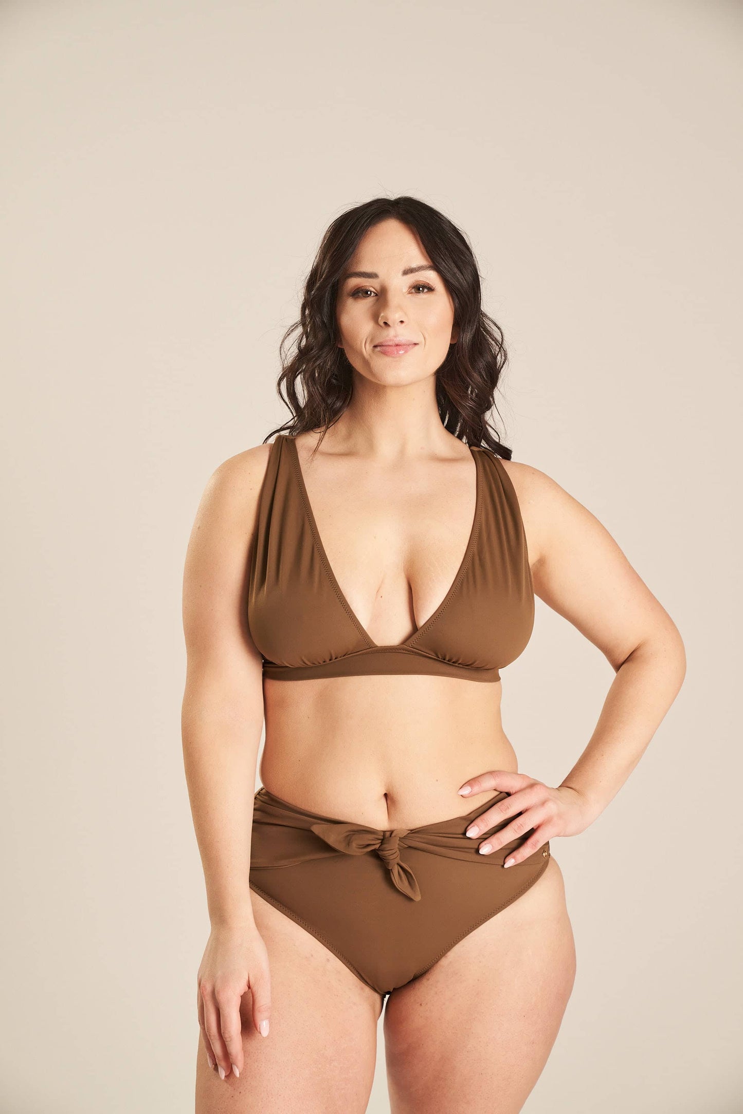 Ava Bikini Bottom - Brun